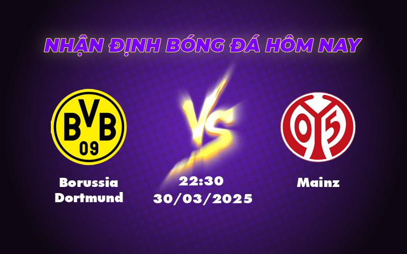 Soi kèo trận Borussia Dortmund vs Mainz Cuộc đối đầu cân sức tại Bundesliga 1 borussia dortmund mainz 30 03 bundesliga