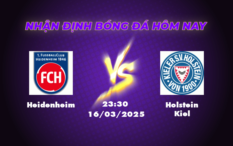 Nhận định soi kèo Heidenheim vs Holstein Kiel 23:30 ngày 16/03 Thế trận giằng co 1 heidenheim holstein kiel 16 03 bundesliga