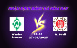 Nhận định soi kèo Werder Bremen vs St Pauli Cuộc đối đầu hấp dẫn tại Bundesliga 5 werder bremen st pauli 27 04 bundesliga