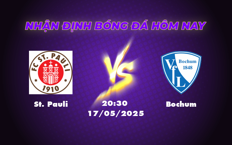 Nhận định - Soi kèo St Pauli vs Bochum Cuộc chiến giữ hi vọng tại Bundesliga 1 st pauli bochum 17 05 bundesliga