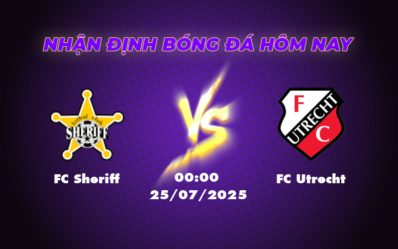 Soi kèo FC Sheriff vs FC Utrecht Cơ hội nào cho đội bóng Moldova 1 fc sheriff fc utrecht 25 07 c2