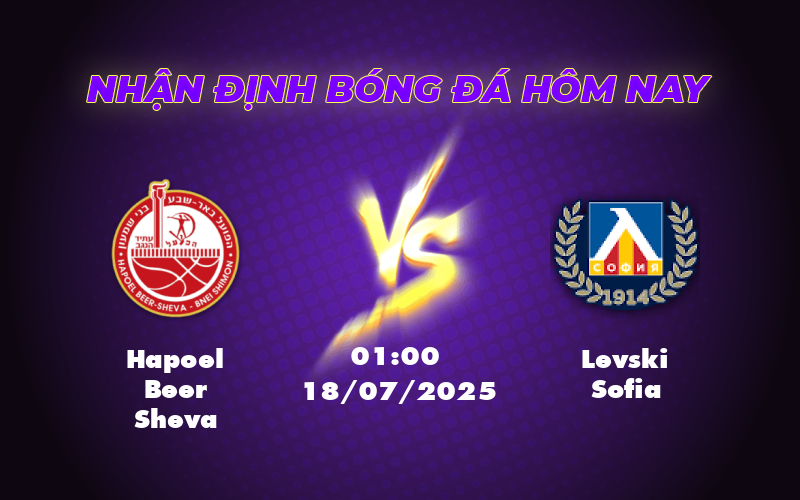 Nhận định soi kèo Hapoel Beer Sheva vs Levski Sofia Cuộc chiến cân não tại C2 1 hapoel beer sheva levski sofia 18 07 c2