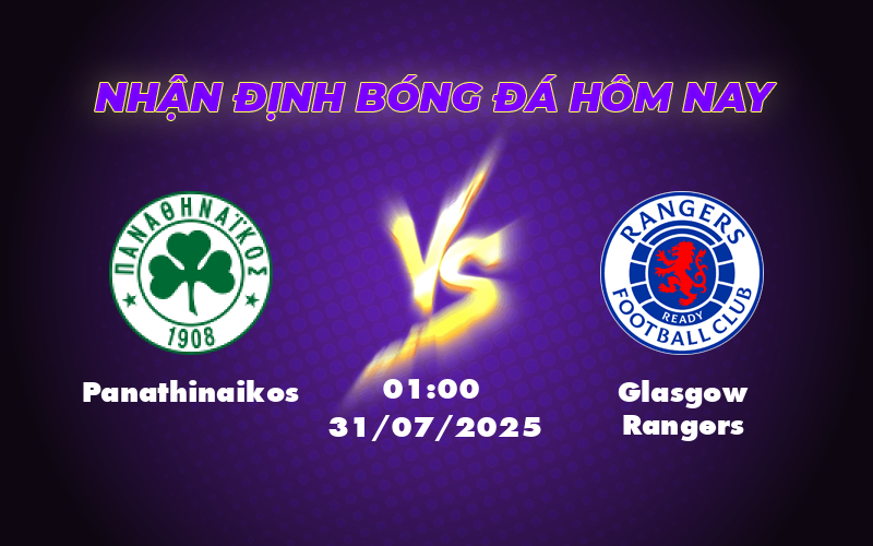 Soi kèo Panathinaikos vs Glasgow Rangers Cuộc chạm trán quyết định tại Champions League 1 panathinaikos glasgow rangers 31 07 c1